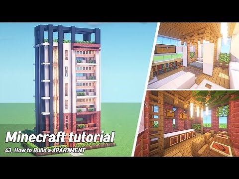 Minecraft : MODERN APARTMENT TUTORIAL｜How to Build in Minecraft