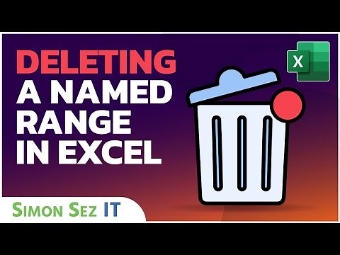 How to Delete a Named Range in Excel