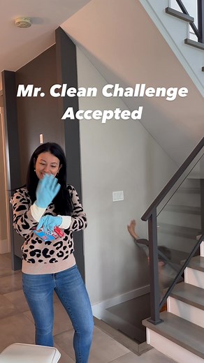#ad I am always up for a good cleaning challenge, and thanks to @Mr. Clean I get to tackle the toughest cleaning challenges and I always WIN! #MrCleanChallengeAccepted