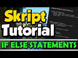 Minecraft Skript Tutorial: If Else Statements | Minehut (September 2020)