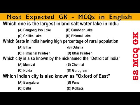Most Expected GK Questions for Competitive Exams | 2025 Edition | MCQ General Knowledge | GK Quest.