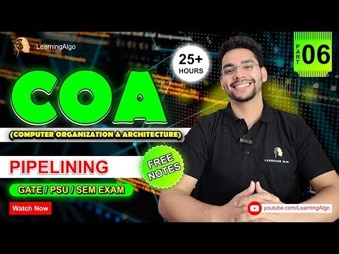 Lec-6: Pipelining in COA for GATE 2026/University Exams