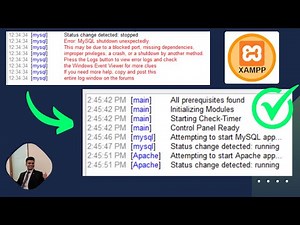 [SOLVED] Xampp error MySQL shutdown unexpectedly | How to Fix the XAMPP Error