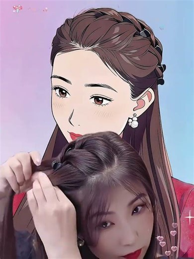 Easy Front Braid Puff Hairstyle Tutorial ✨ Cute Everyday Hair Hack