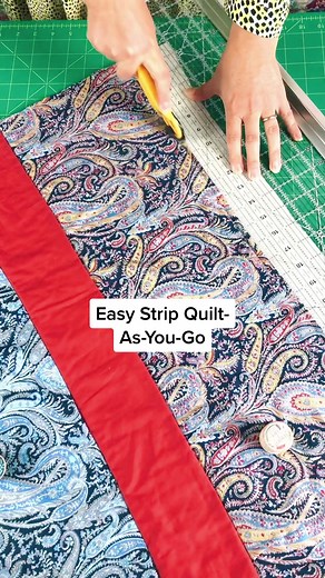 Quick & Easy Strip Quilt-As-You-Go Tutorial