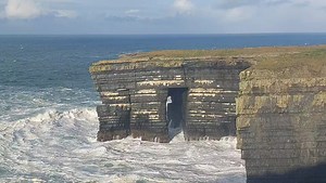 1M views · 86K reactions | We decided to take a trip out to "Hells Doorway" it certainly paid off  I've never seen the sea to completely smash through the stack........ everything here from rainbows and thunderstorms  an awesome day along The Wild Atlantic Way, pics to follow. | Ireland From My Lens Photography By Liam Mcnamara | Facebook
