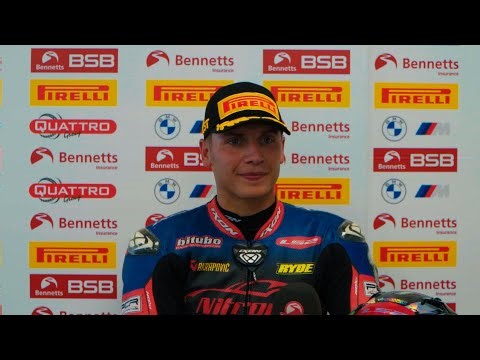 2025 Bennetts British Superbike Championship: Donington Park, Race 2 podium reactions