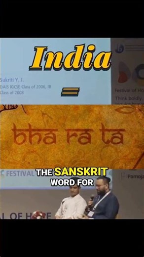 The Sanskrit word for India, 'Bharata', stems from the root "bhaya ratam iti bharatam." #beyond5000