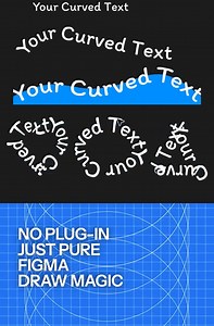 Curve Text Easily in Figma | Brush Stroke Hack