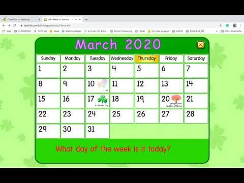 Create a Calendar using Starfall!