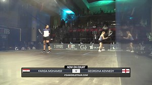 Georgina was in impressive form as she defeated Farida Mohamed to advance to the semi-finals 💥 Watch the highlights here ⬇️ | England Squash