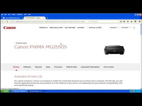 Canon Pixma MG2550, Printer Driver Download