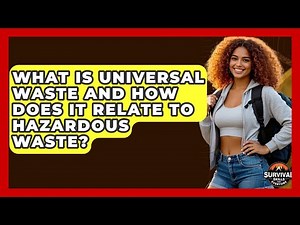What Is Universal Waste And How Does It Relate To Hazardous Waste? - Survival Skills for Everyone