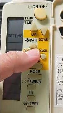 Daikin BRC4C Remote Control Settings
