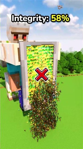 HOW MANY AXES TO DESTROY SHIELD? #minecraft #teardown