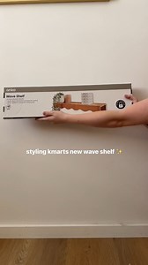 These $10 wave shelves are the perfect way to add a touch of flair to your space. 💫 Thanks for sharing @thehstyled! #KmartNZ #KmartFinds #homedecor | Kmart New Zealand