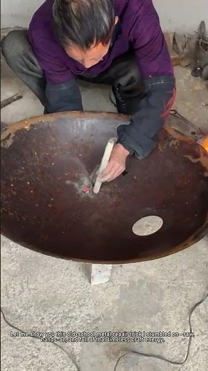 Repairing a Rusty Iron Pot | Traditional Metalworking