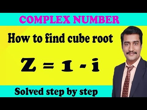 How to find cube root of complex number solved step by step using simple method