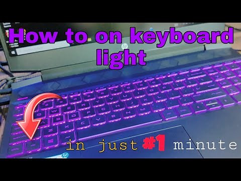 HP Laptop keyboard light how turn on | Laptop keyboard light turn on| How to on keyboard light in hp