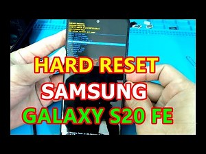 How to Hard Reset Samsung Galaxy S20 FE SM-G780F/DS by Recovery Mode