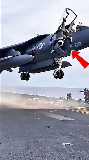 US Harrier Pilot Jumps Out Mid-Hover?! 🤯🇺🇸
