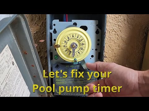 How to fix a Pool Pump Timer - Easy replacement using the Intermatic T104