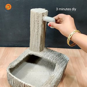 13K views · 192 reactions | Home made table top waterfall fountain using cement and sand | 3 minutes diy | Facebook