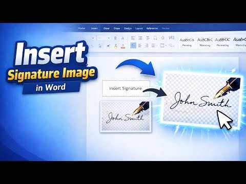How to Insert Signature Image in Word File | Add Digital Signature in MS Word