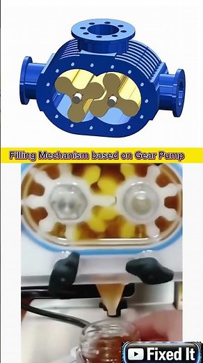 Hydraulic Pump Working Animation with Gear Mechanism | Internal Design and Function Explained