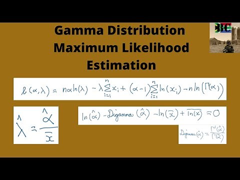 Gamma Distribution Maximum Likelihood Estimation MLE