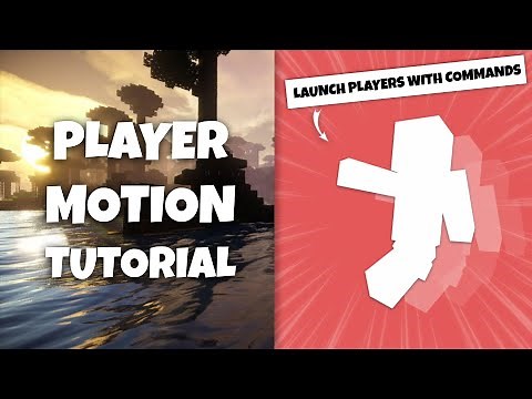 How to Give Players Motion with Commands | Minecraft Tutorial