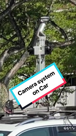 Car Equipped with a camera system on the roof, For Map Street View