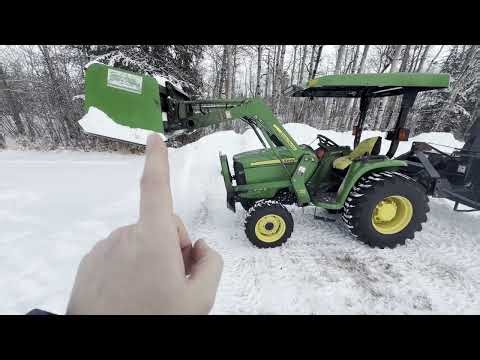 How to Push Snow with Compact Tractor