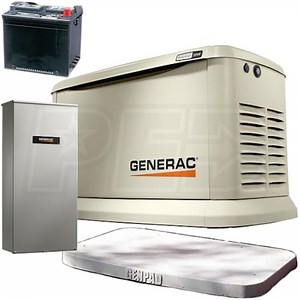 Generac Guardian EGD-70432KIT ® 22kW Standby Generator System 200A Service Disconnect   AC Shedding w/ Wi-Fi   3-Inch GenPad™   Battery