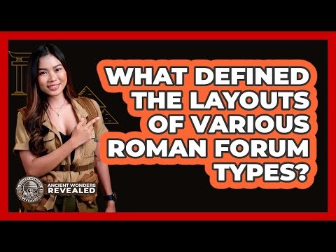 What Defined the Layouts of Various Roman Forum Types?