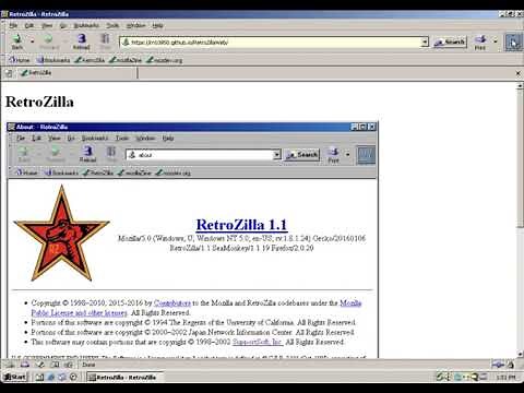 RetroZilla Web Browser Overview For Retro Version Of Windows