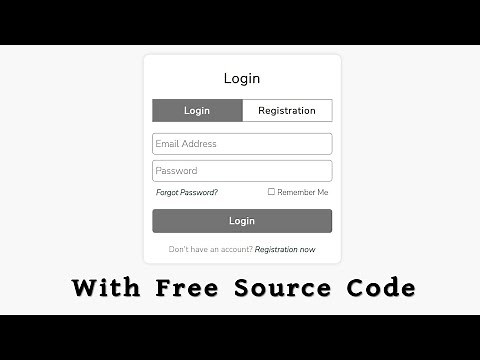 Create a Login Registration and Forgot Password Form in HTML CSS & JavaScript with Source Code