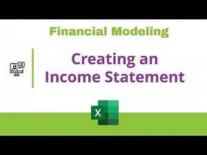 How to Create an Income Statement in Excel | Financial Modeling Tutorial | Part(1/5)