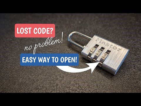 How to Open a Combination padlock if you've lost the Code – Quick and easy!