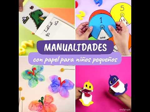 Manualidades con papel para niños pequeños | Craftología