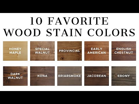 10 Favorite Wood Stain Colors