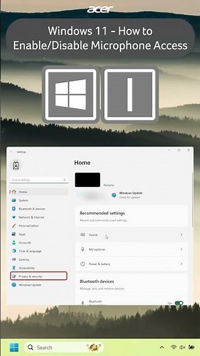 Windows 11 - How to Enable/Disable Microphone Access