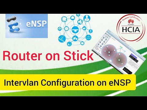 How to Configure Router on Stick Inter-Vlan Routing use Sub-interface of router in eNSP Huawei