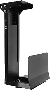 Heavy Duty Computer Wall Mount PC Case - Upgraded, Also Great for PC Mount Under Desk - Height Adjustable from 11" to 21", Width Adjustable from 5.5" to 9.8", Computer Tower Under Desk Home Office