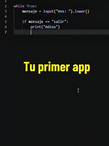 Creá tu primer app en Python de manera muy sencilla, de a poco iremos agregando conceptos #programacion #coding #technology #developer #python