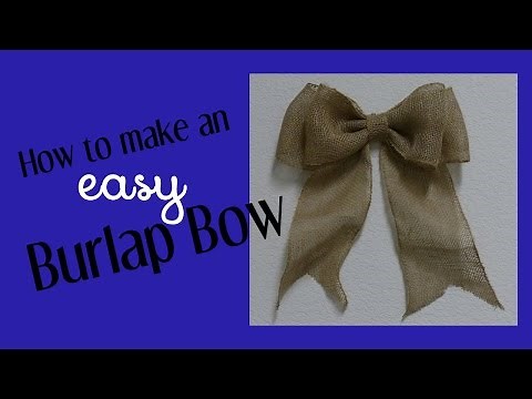 How To Make An Easy Bow For Wreaths & Home Decor