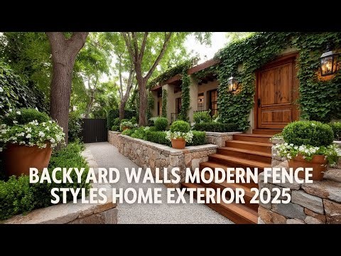 DIY Garden Fence Ideas & Backyard Walls Modern Fence Styles for Home Exterior 2025