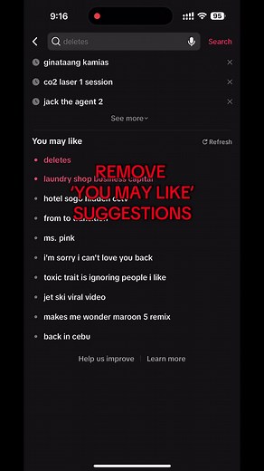How to Remove 'You May Like' Suggestions on TikTok
