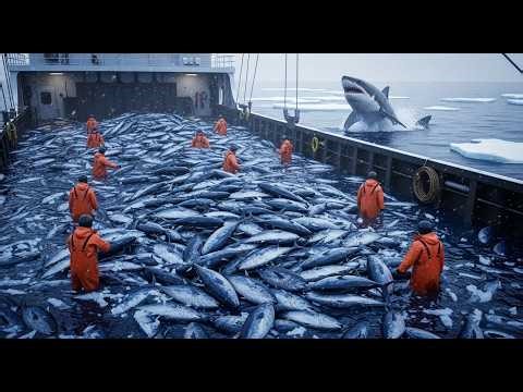 How deckhands process 200 tons of frozen tuna while battling ice storms in the southern ocean