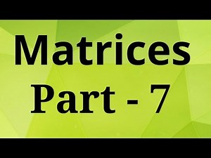 Operation on Matrices || Matrix Addition || Matrix Subtraction